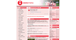 Desktop Screenshot of morayrfc.co.uk